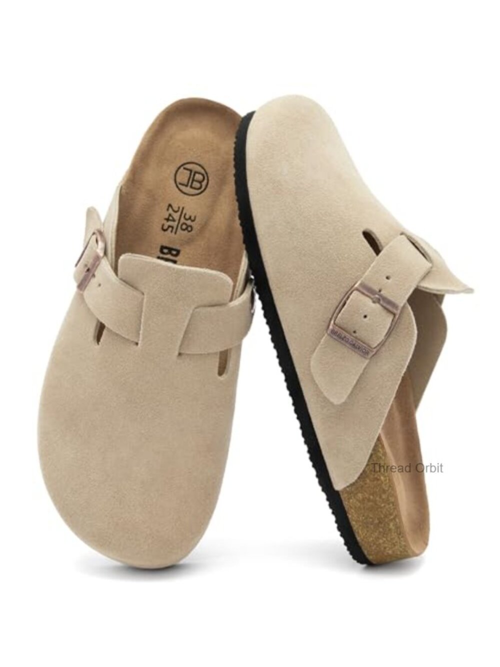 Women's Faux Leather Slip-On Mules Comfort Clogs Non-Slip
